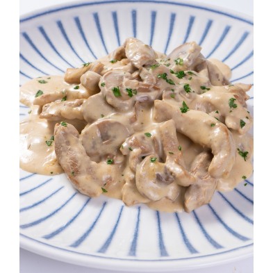 Solomillo de cerdo Strogonoff