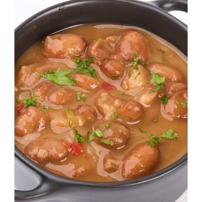 Alubias pintas con verduras