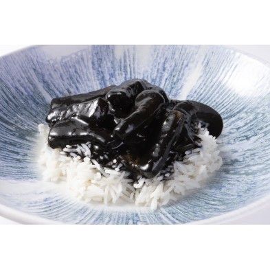 Chocos en su tinta con arroz basmati