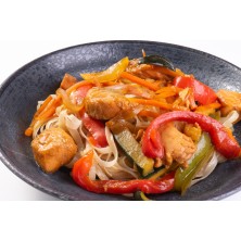 Wok de salmón teriyaki receta casera - Qchara