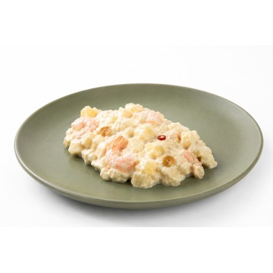 Ensaladilla de gambas al ajillo receta casera - Qchara