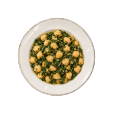 Garbanzos con espinacas