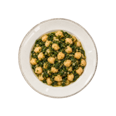 Garbanzos con espinacas