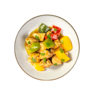 Pechuguitas de pollo al estilo oriental con verduras receta casera - Qchara