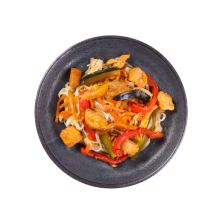 Wok de salmón teriyaki receta casera - Qchara