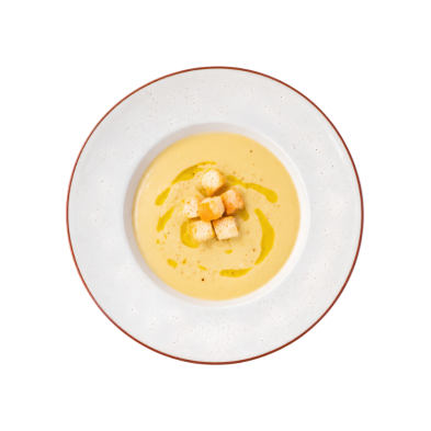 Vichyssoise de puerros y manzana