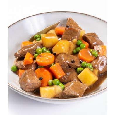 Ternera a la jardinera con patatas