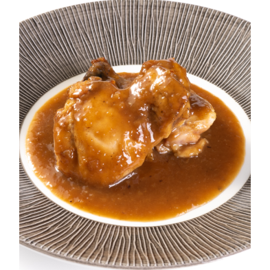 Contramuslos de pollo deshuesados en salsa de ajo y cebolla receta casera - Qchara