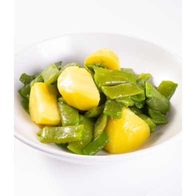 Judías verdes aliñadas con patatas