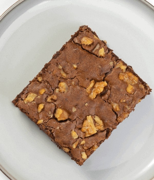 Brownie de chocolate negro 70% con nueces