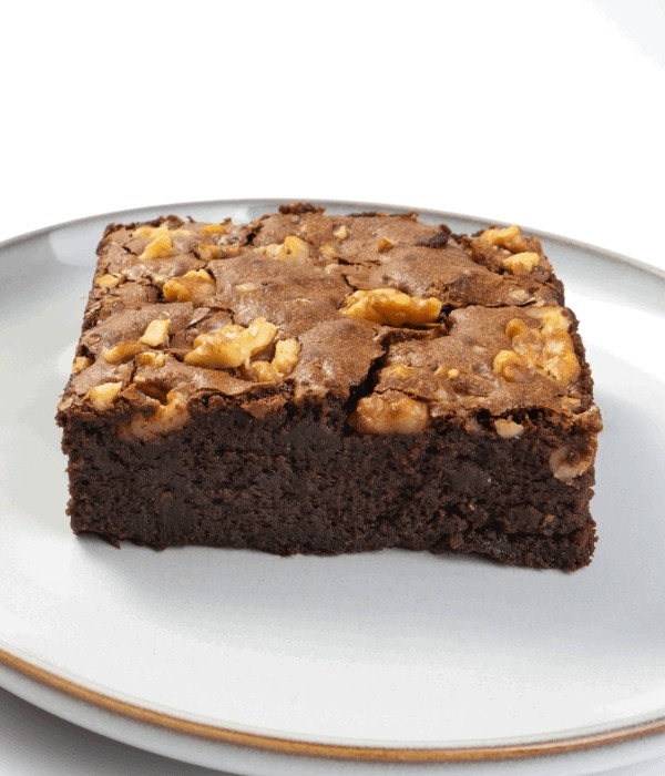 Brownie de chocolate negro 70% con nueces