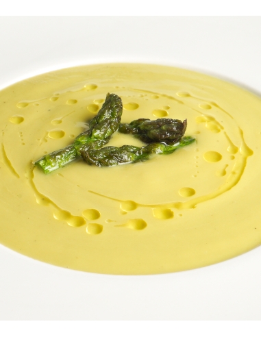 Crema de espárragos verdes de temporada