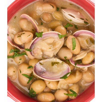 Alubias 'Pochas' con almejas