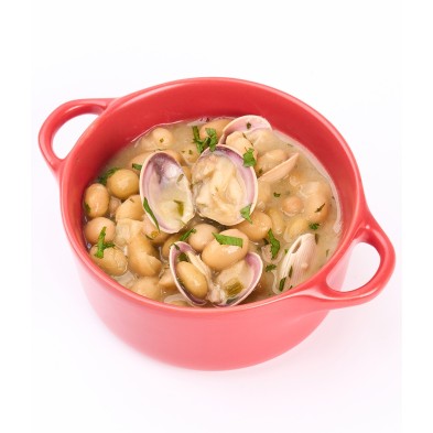 Alubias 'Pochas' con almejas