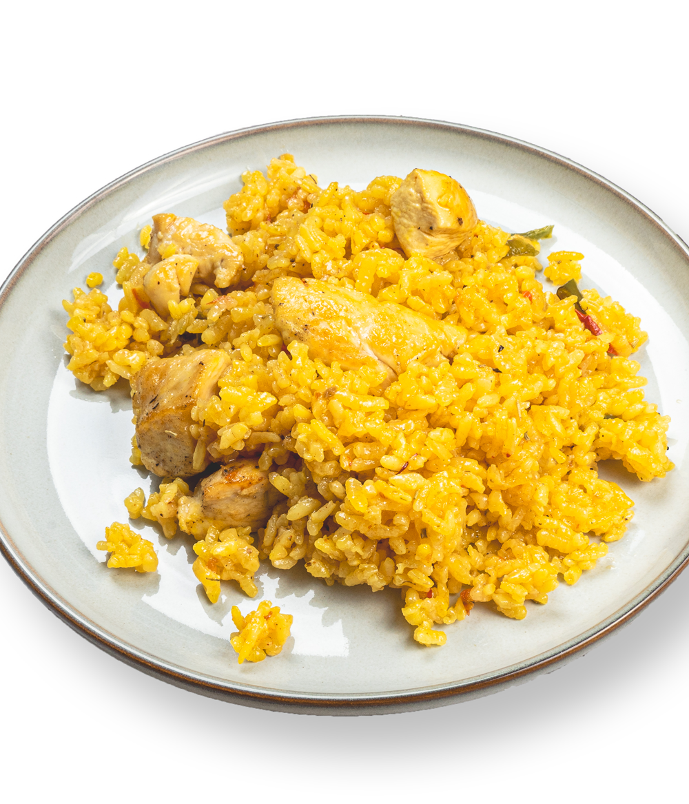 Arroz con pollo aromático