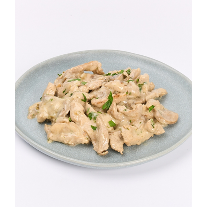 Solomillo de cerdo Strogonoff